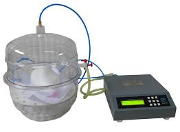 LEAK TESTER FOR TESTING RESPIRATORY EQUIPMENT